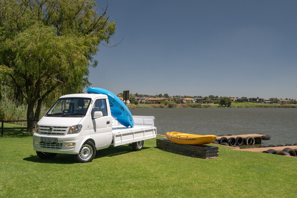 DFSK Pietermaritzburg DFSK mini truck K01S with a couple of kayaks