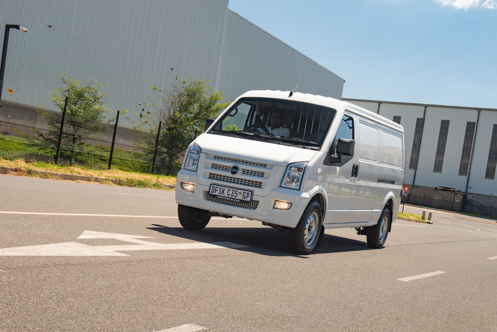 DFSK Pietermaritzburg Panel van in an industrial area C35
